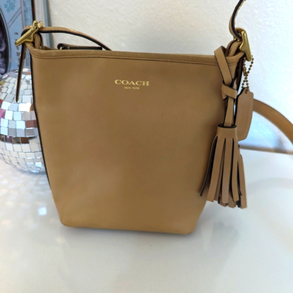 Coach Classic Legacy small crossbody bag tan